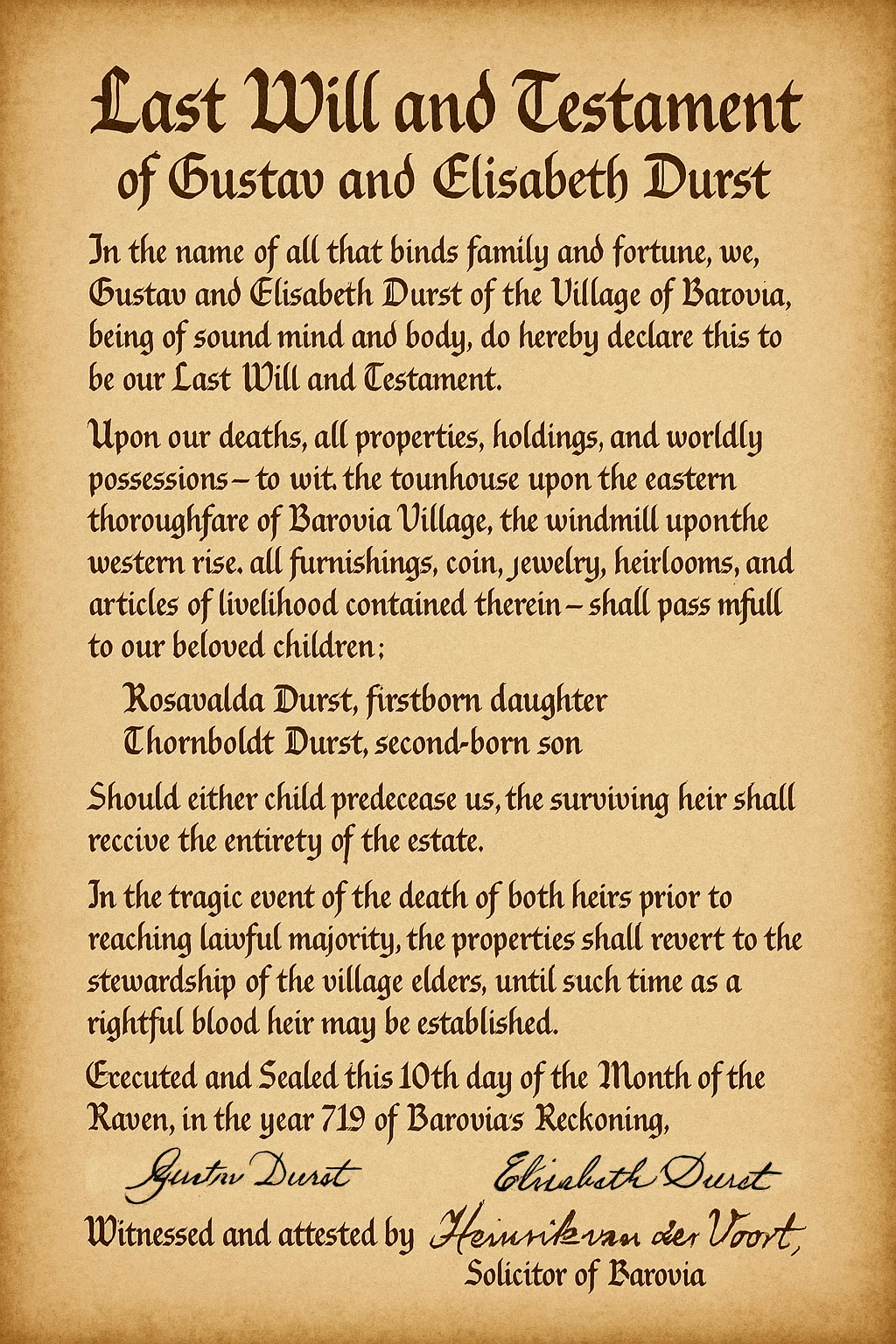 LastWill.webp|Durst Last Will and Testament|500